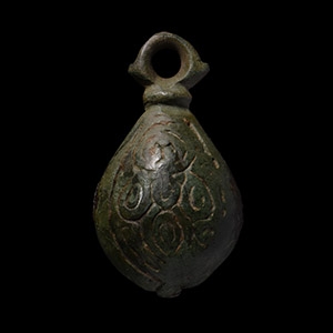 Viking Age Bronze Teardrop Pendant Weight