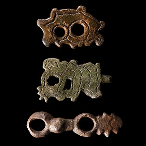 Viking Age Bronze Horse Harness Fitting Collection