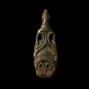 Saxon Bronze Zoomorphic Strap End