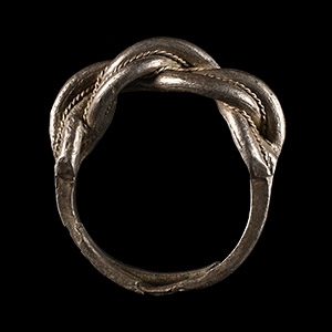 Viking Twisted Silver Wire Ring