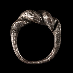 Viking Twisted Silver Ring
