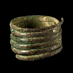 Viking Coiled Bronze Ring
