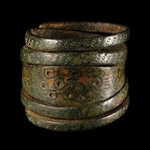 Viking Coiled Bronze Ring