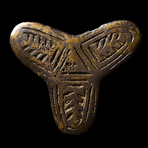 Anglo-Scandinavian Viking Bronze Trefoil Brooch