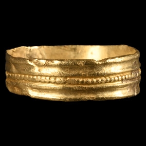 Viking Decorated Gold Ring