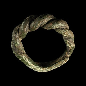 Viking Bronze Faux Twisted Ring