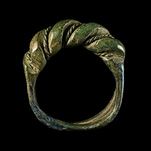 Viking Bronze Faux Twisted Ring