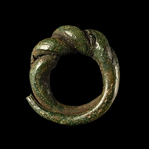 Viking Bronze Faux Twisted Ring