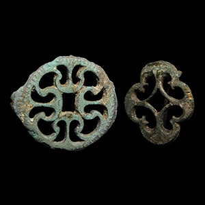 Roman Bronze Openwork Brooch Group