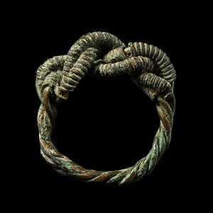 Viking Twisted Bronze Wire Ring