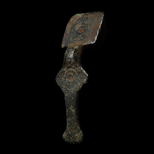 Saxon Miniature Square-Headed Bronze Brooch