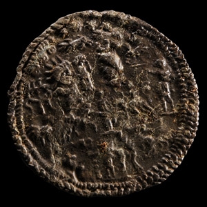 Roman Danubian Lead Plaque with Sol Invictus