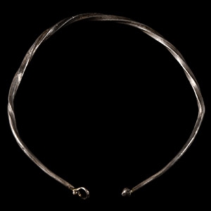 Merovingian Period Twisted Silver Bracelet