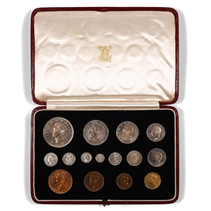 Milled Coins - George VI - 1937 - Cased RM Specimen Coin Set [15]