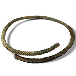 Pre-Viking Bronze Twisted Torc