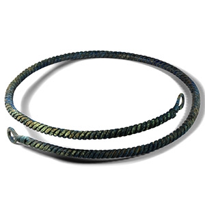 Large Viking Age Bronze Twisted Torc