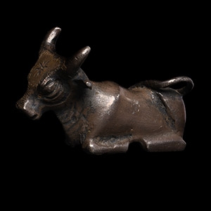 Gilt Silver Bull Statuette