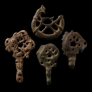 Viking Bronze Urnes Style Mount Collection