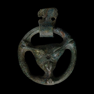 Viking Age Bronze Sword-Belt Strap Distributor