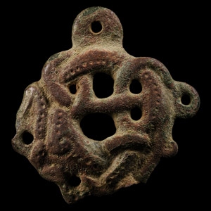 Viking Bronze Urnes Style Mount