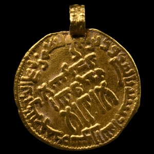Viking Age Gold Plunder Dinar Coin Pendant