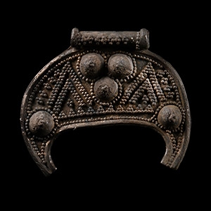 Viking Silver Filigree Lunar Pendant