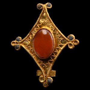 Gold Greek Style Brooch