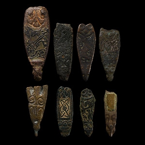 Saxon Bronze Strap End Collection