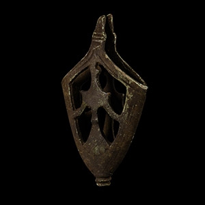 Viking Age Bronze Birka Falcon Type Sword Scabbard Chape