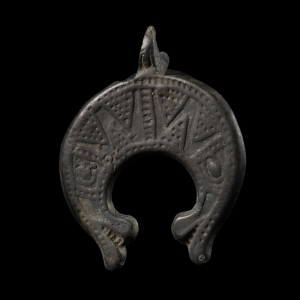 Viking Age Bronze Lunar Pendant
