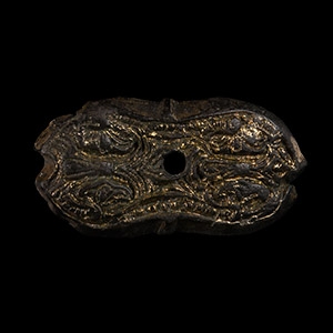 Viking Age Silver-Gilt Entwined Beasts Mount