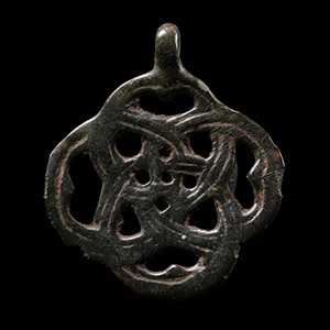 Viking Age Bronze Interlaced Pendant