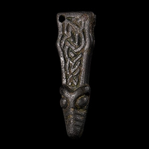 Anglo-Saxon Bronze Zoomorphic Strap End