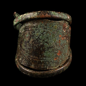 Viking Age Bronze Coiled Ring
