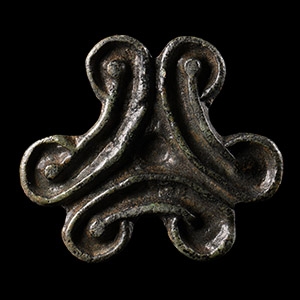 Viking Age Bronze Trefoil Mount