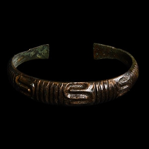 Viking Age Decorated Bronze Bracelet