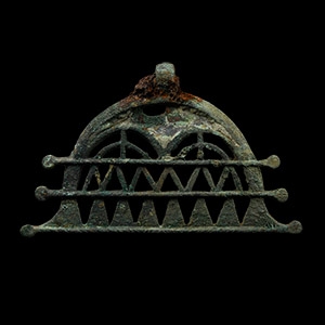 Large Viking Age Openwork Bronze Pendant