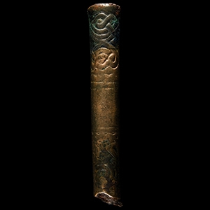Viking Age Bronze Knife Handle