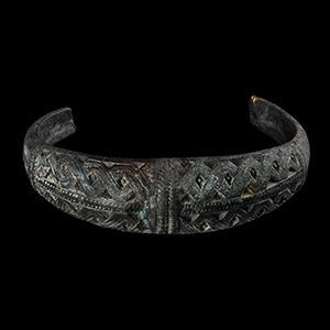 Viking Age Bronze Decorated Bracelet