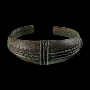 Viking Age Bronze Decorated Bracelet