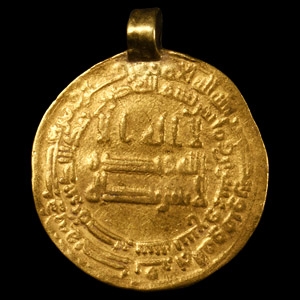 Viking Age Plundered Gold Abbasid Dinar Coin Pendant