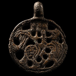 Viking Age Bronze Beast Pendant
