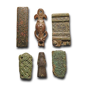 Viking Age Bronze Strap End Collection