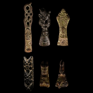 Viking Age Bronze Strap End Collection