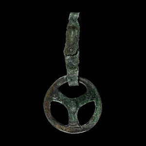 Viking Age Bronze Trefoil Strap Junction