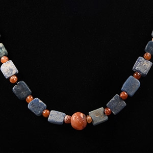 Western Asiatic Mixed Stone and Glass Bead Necklace