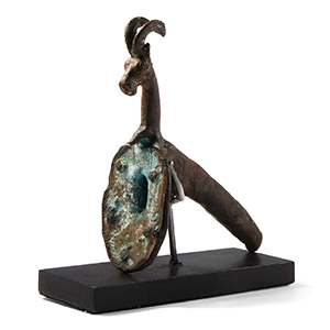 Western Asiatic Bronze Ibex Spout Protome