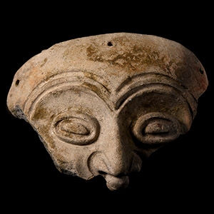 Prehispanic Jamacoque Terracotta Mask