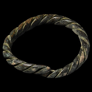 Viking Age Bronze Twisted Bracelet
