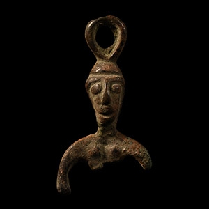 Viking Age Bronze Freya Pendant